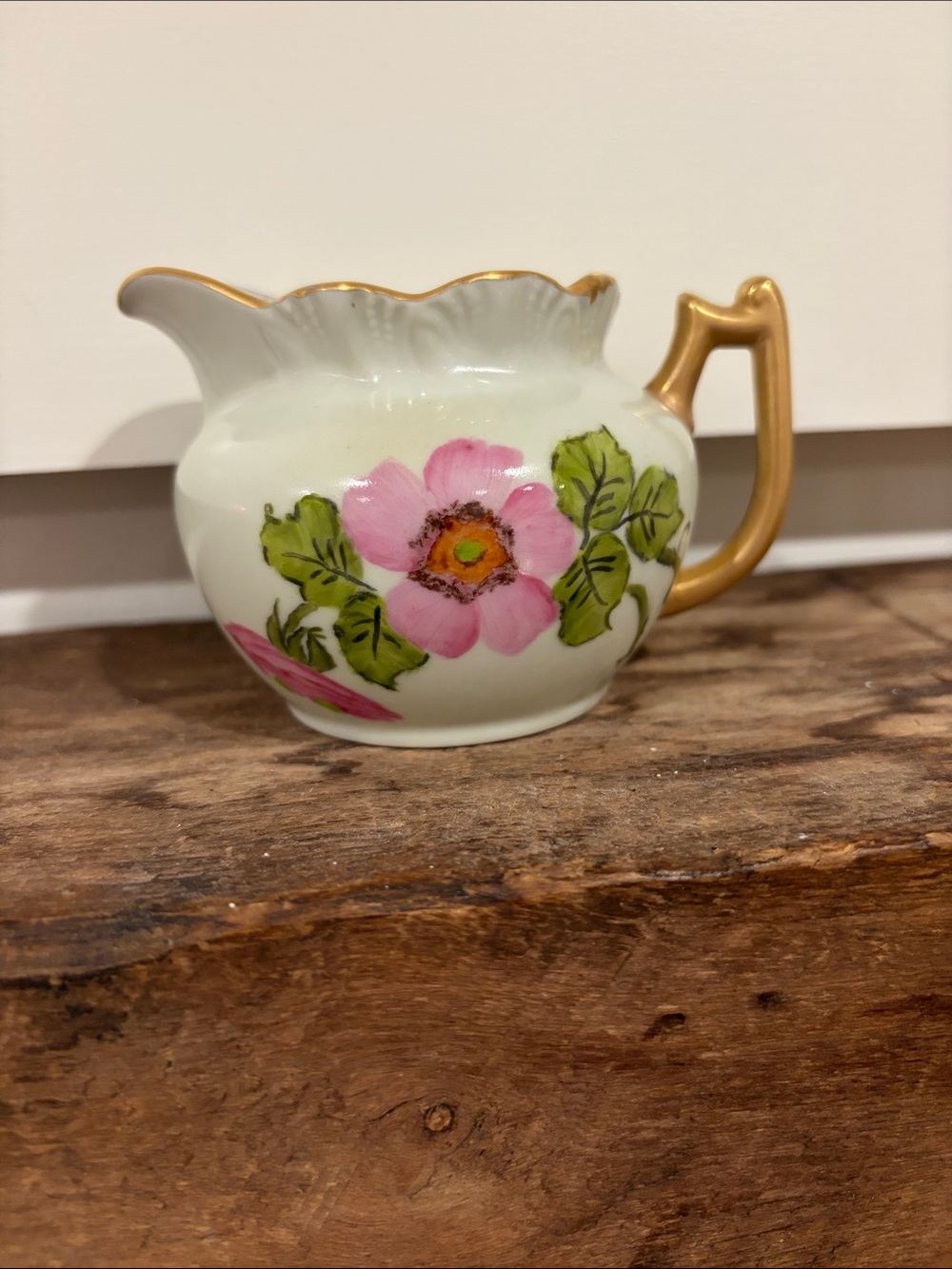 Vintage hand painted creamer